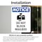 Signmission Do Not Block Mailbox Sign With Symbol, 3.5 in W x Rectangle, Vinyl Decal OS-2PACK-NS-D-35-V-11082 - alternate 6
